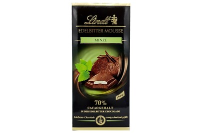 5x LINDT Mint Minze fine dark mousse   70% cocoa chocolate   TRACKED