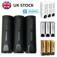 350ML Soap Dispenser Wall Mounted Liquid Bathroom Hand Soap Shower Gel Shampoo