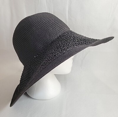 J. Crew Sun Hat Cottage Crochet Wide Brim Packable Boho  display picture 1