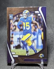 Tutu Atwell Rookie RC 2021 Panini Absolute Football Card #119 Los Angeles Rams. rookie card picture