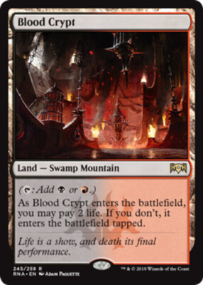 1x Blood Crypt NM-Mint, English Ravnica Allegiance MTG Magic