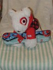 Large Target Bullseye Bull Terrier Dog 2013 Snow Board St Judes Plush 11" Hoodie