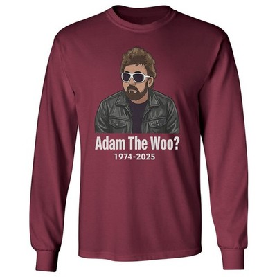 Adam Inspired Memorial 1971-2025 - The Woo Tribute Long Sleeve T-Shirt