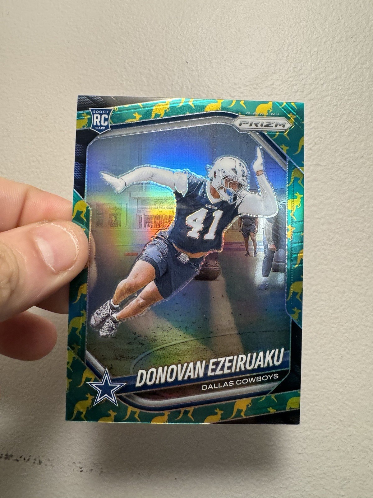 2025 Panini Prizm Donovan Ezeiruaku Kangaroo /61 #314 Dallas Cowboys RC