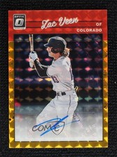 2023 Donruss Optic Retro 1990 Signatures Gold Vinyl Prizm 1/1 Zac Veen Auto 5l2