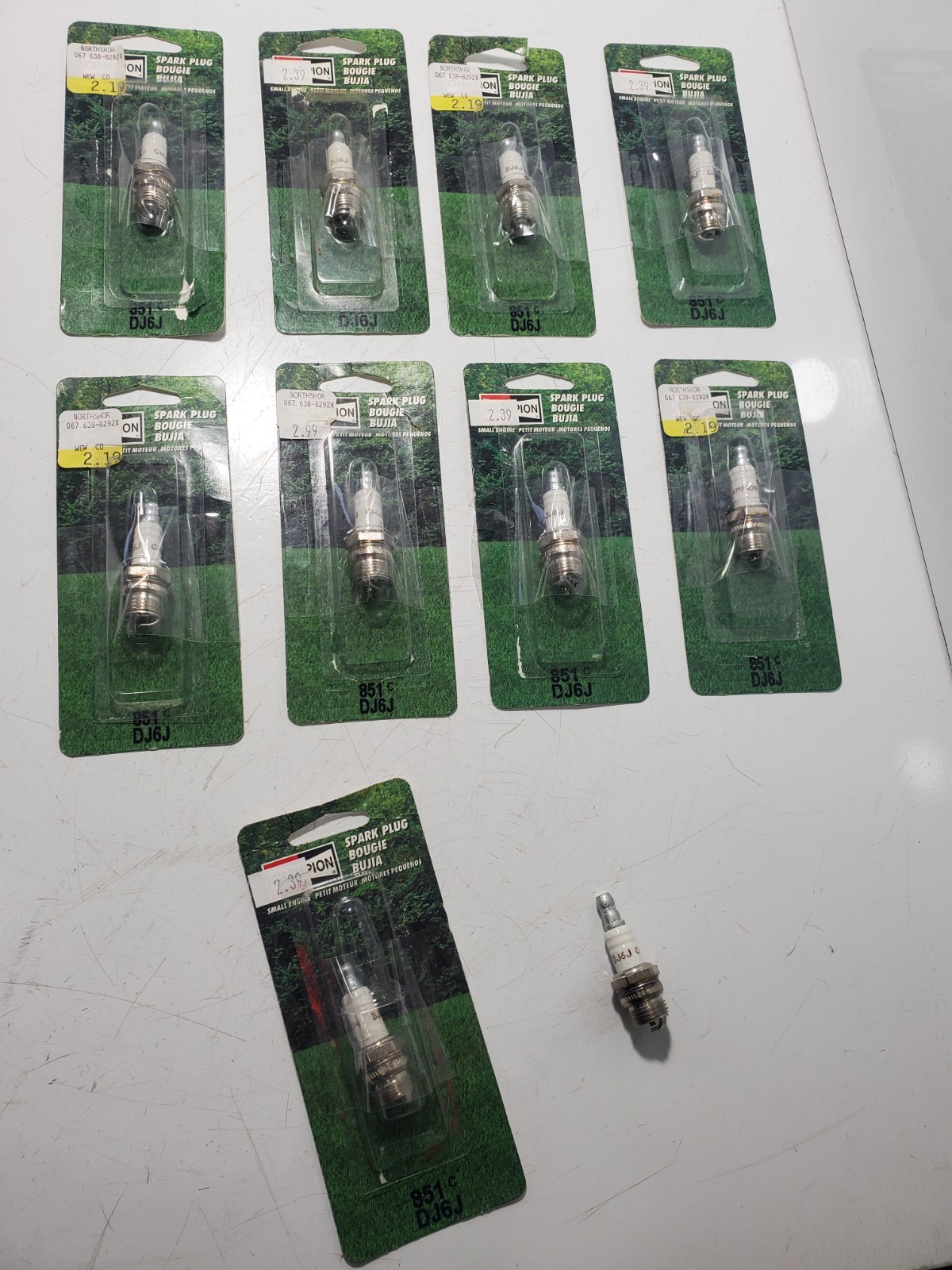 10 Champion Spark Plug DJ6J 851C NOS one has no package