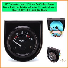12v Voltmeter Gauge 2 52mm Volt Voltage Meter Gauge Universal Pointer Voltme...