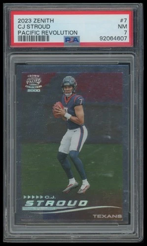 2023 Panini Zenith #7 C.J. Stroud Pacific Revolution PSA 7