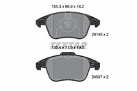Textar Bremsbelagsatz, Scheibenbremse 2614501