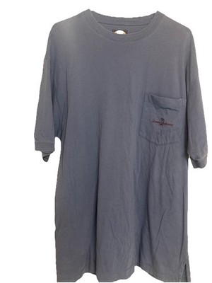 Tommy Bahama XL Men s T Shirt  Blue Armpit To Armpit 24  Length 32 
