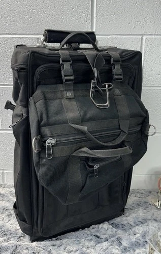 Luggage Works Original Stealth 26" Rolling Bag Pilot Carry-On Aluminum Traveler