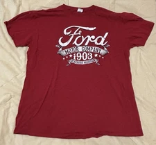 Red Ford Motor Company 1903 T-shirt Men’s Size 2XL