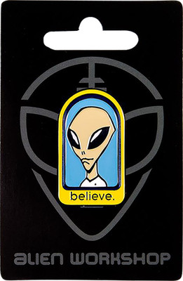 Alien Workshop Skateboards Believe Lapel Hat Jacket Pin