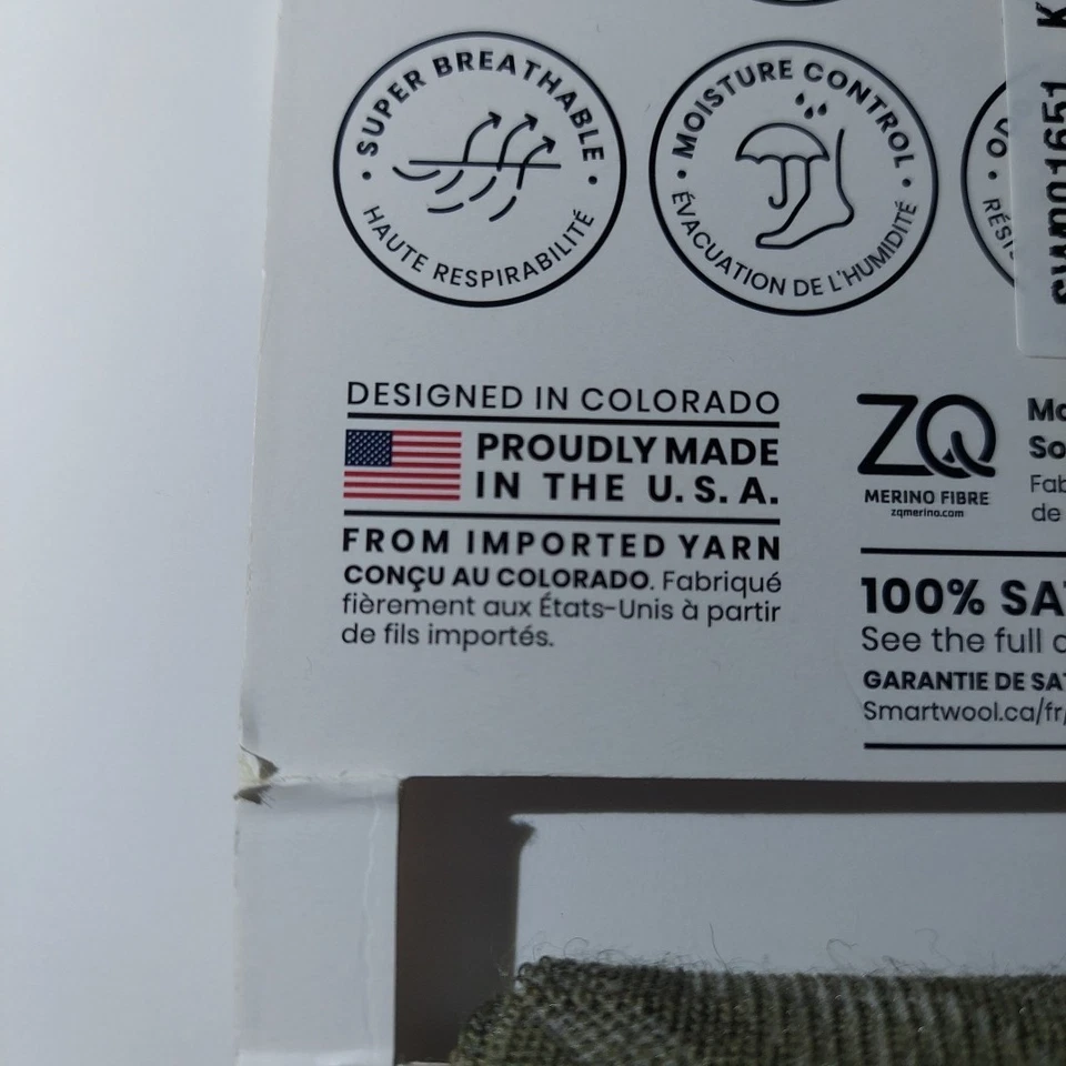 3 pares de calcetines para correr unisex SMARTWOOL para adultos talla L - Run Zero cojín tobillo bajo Foto 4 de 4