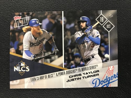 2017 Topps Now 795 Chris Taylor / Justin Turner
