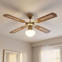 Deckenventilator Deckenlampe Wohnzimmerlampe Vor RüCklauf 3 Stufen Led 106,6 Cm