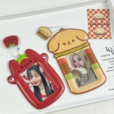 3 Inch Photocard Holder Keychain PVC Card Protector Photo Sleeve Organizer