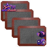 Silikon-Backmatten 4Er-Set Antihaftbeschichtet 29,7 X 21,6 Cm FüR Kekse Brot