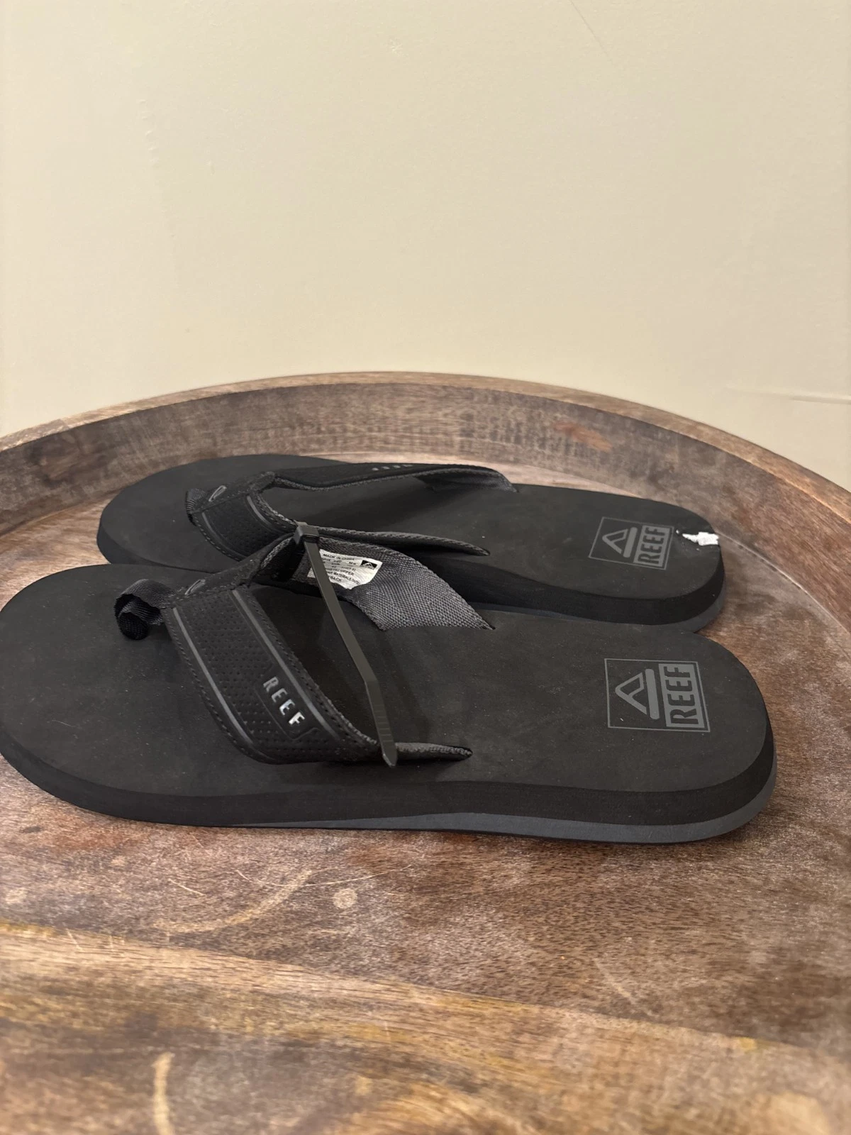 REEF Men's The Layback Flip Flop Black Size 9 New