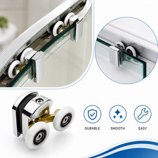 Shower Door Rollers Wheels 4/8 Pack Top Bottom Curved Glass Replacement Runners