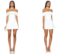 Lovers And Friends White Satin Elise Mini Dress SIZE S NWT 248MSRP