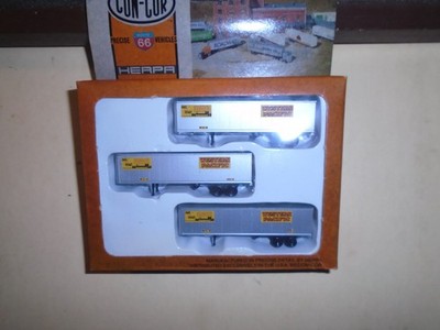 CON-COR #004-005114 1950'S ERA PIGGY BACK TRAILER 3 PACK - WESTERN PACIFIC N
