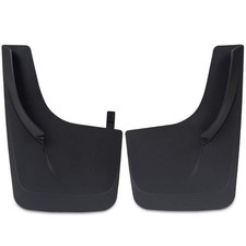 Front Rear Splash Guards Mud Flaps with Hardware for Pickup Trucks Black