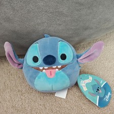 Squishmallows Disney Stitch Tounge Out Plush Lilo Stitch Blue Animal Toy
