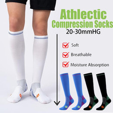 3Pairs Compression Socks Stockings Women Men Knee High Medical 20-30mmhg S/M-XXL