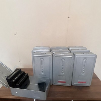 Industrial Drill Bit Holder Trays  Galvanized Steel   Box of 10   Bulk Discounts
