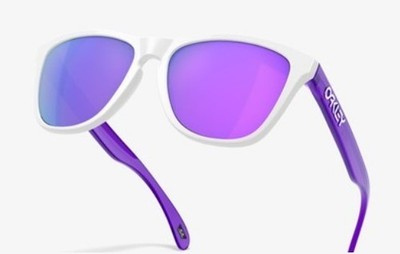 Oakley Frogskins Bi-Color   Weiß + Lila + Prizm Violet   Authentisch und...