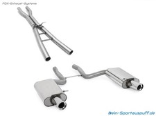  Duplex Racinganlage ab Kat Audi S4 Cabrio B6 B7 je 90mm rund mit Absorber
