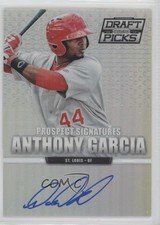 2013 Panini Prizm Perennial Draft Picks Silver Anthony Garcia #91 Auto 3py