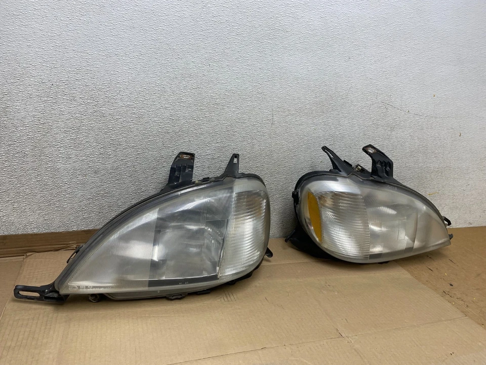 Faróis de halogênio esquerda+direita Mercedes ML320 ML-Class 1998 a 2001 U2760 DW - Imagem 3 de 4