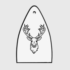 GUITAR TRUSS ROD COVER Engraved Etched - Fit Paul Reed Smith PRS USA - DEER Buck