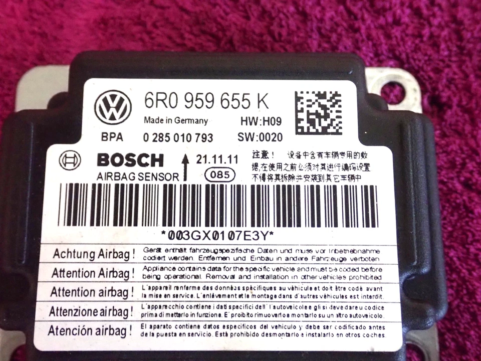 🔹Centralina airbag Skoda Fabia II Combi 545 👍OFFERTA TOP⭐⭐⭐⭐ 6R0959655K - Immagine 2 di 4