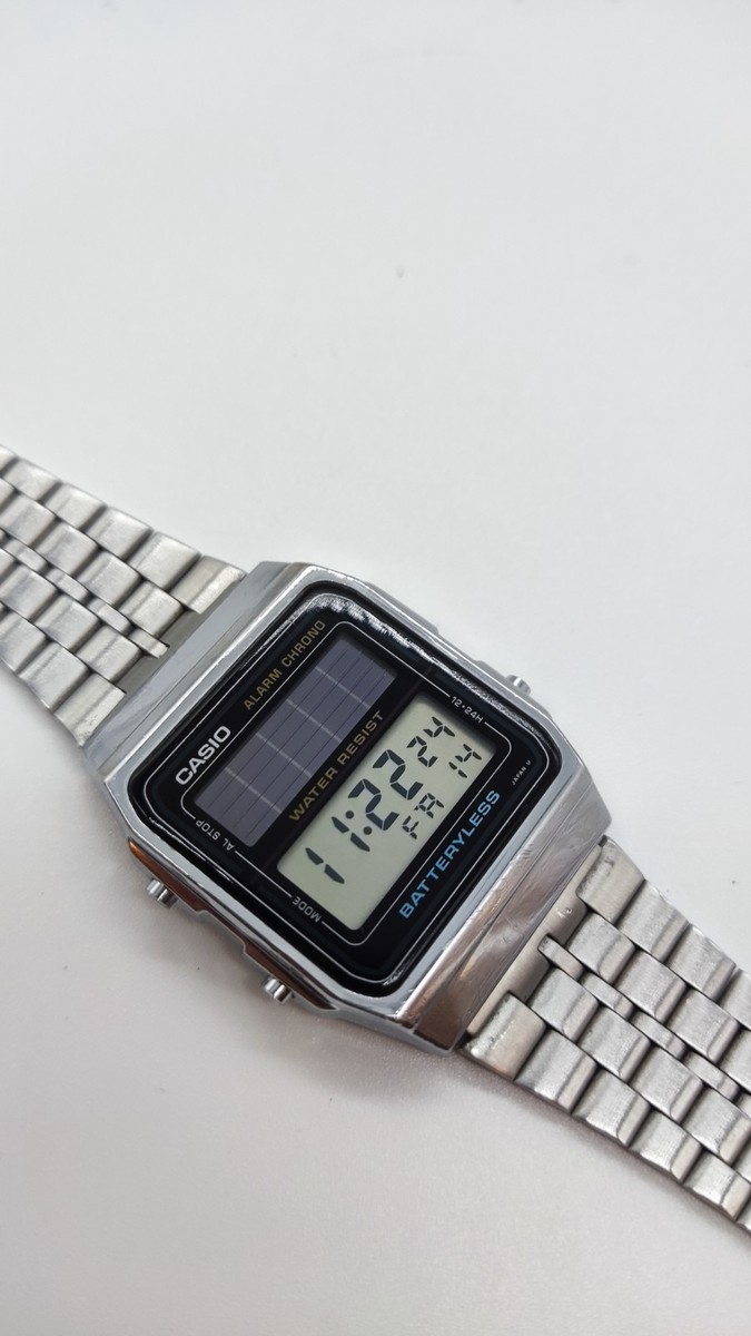 Casio AL-180 (2505) Solar Retro Watch made in Japan | eBay UK