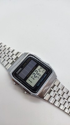 Casio AL-180 (2505) Solar Retro Watch made in Japan | eBay