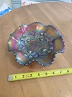 *Vintage Northwood Strawberry Carnival Glass Bowl in Amethyst