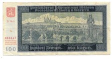 100 Kronen 1940 Ro. 560d (3-) B&ouml;hmen und M&auml;hren