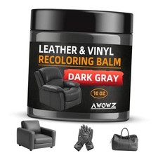 Leather Recoloring Balm - Scratch Repair Color Restore Kit 10 OZ Dark Gray