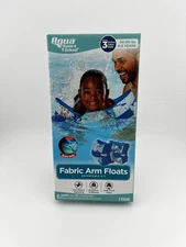 AQUA SWIM SCHOOL Little Boys Inflatable Fabric Arm Floats 50-80 lbs / 6-8 Years