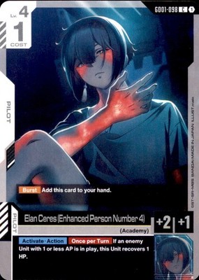 Gundam Newtype Rising GD098 Elan Ceres (Enhanced Person Number 4) - Common