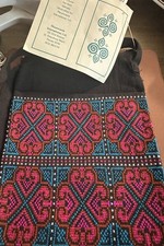 Handmade Hmong Design Purse Needlework NWT Cross Stitch Vintage with Tags
