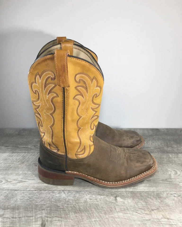 Hombres Dan Post DP69831 Ferrier Cuero Vaquero Western Puntera Cuadrada Botas Talla 8.5 Foto 2 de 4