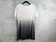 Show Me Your Mumu Dress Womens Small Silver Metallic Shift Mini Glam Sparkly