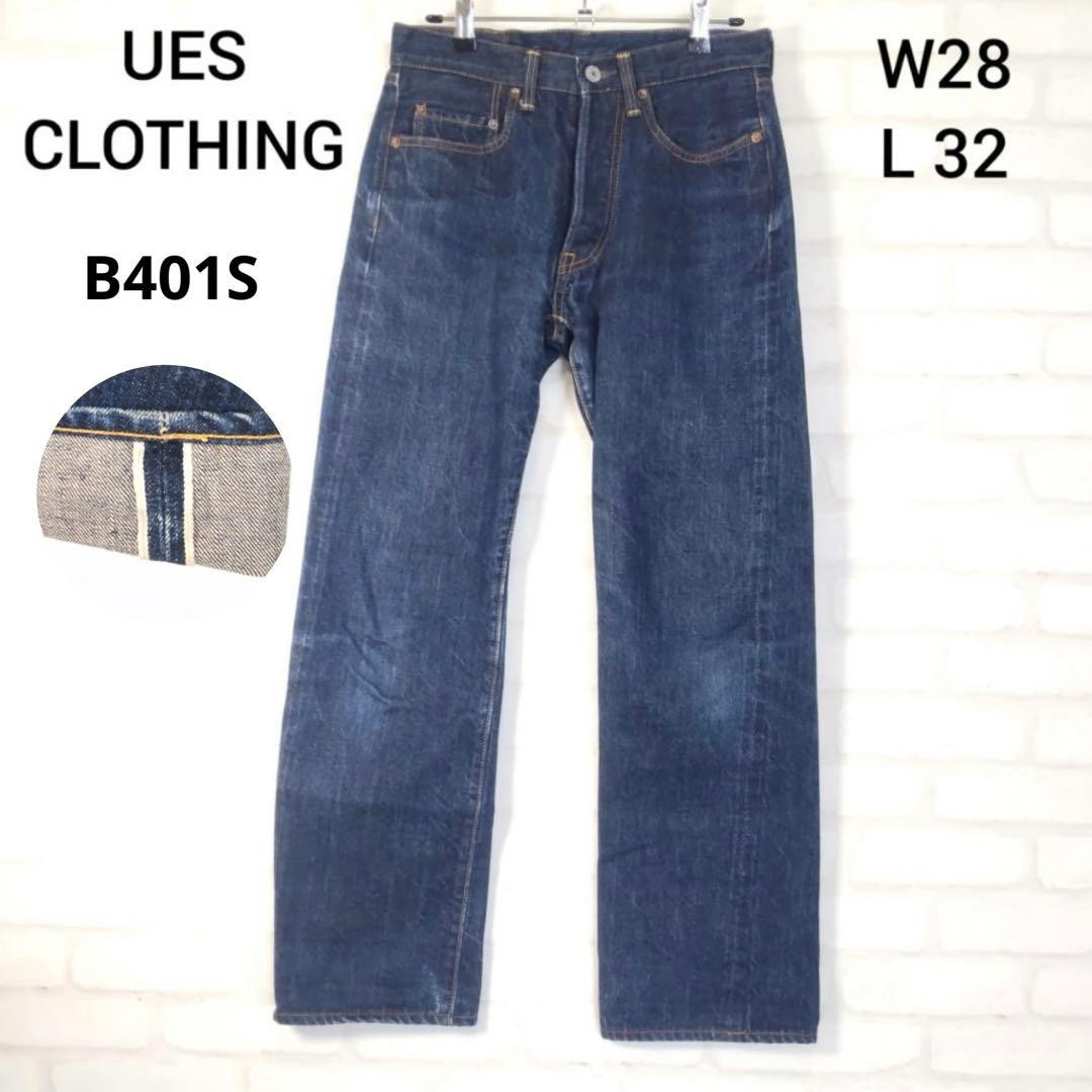 UES B401S Selvedge Denim Red Ear Dark Blue W28 Men's Jeans