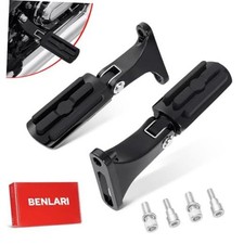 Passenger Foot Pegs, Passenger Mini Footboard Footpegs Fit for Harley Black