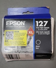 Epson Ink 127 XL Black WF 545 630 645 NX530 NX625 Genuine Sealed cartridge