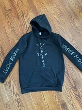 Cactus Jack BLACK Fleece Hoodie Travis Scott Unisex Sz S